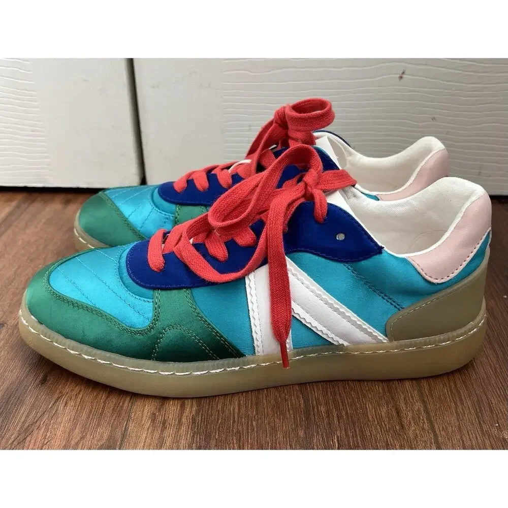 MIA Women’s Vesta Vibrant Colorblock Metallic Lace-Up Sneakers Shoes Sz 7.5M